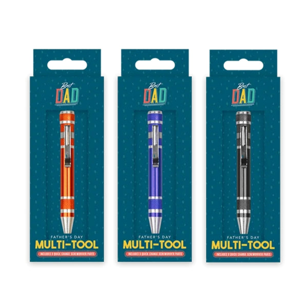 Father's Day 8-in-1 Multi-Tool Pen | Quick-Change Screwdriver & Gift Box