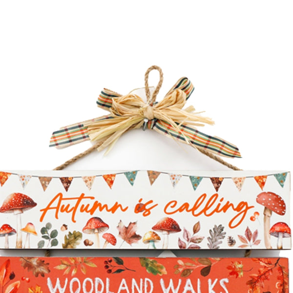 sil autumn hanging plaque  24cm