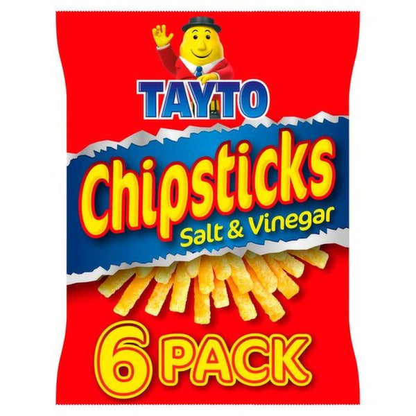 Tayto Salt & Vinegar Chipsticks | 6 Pack