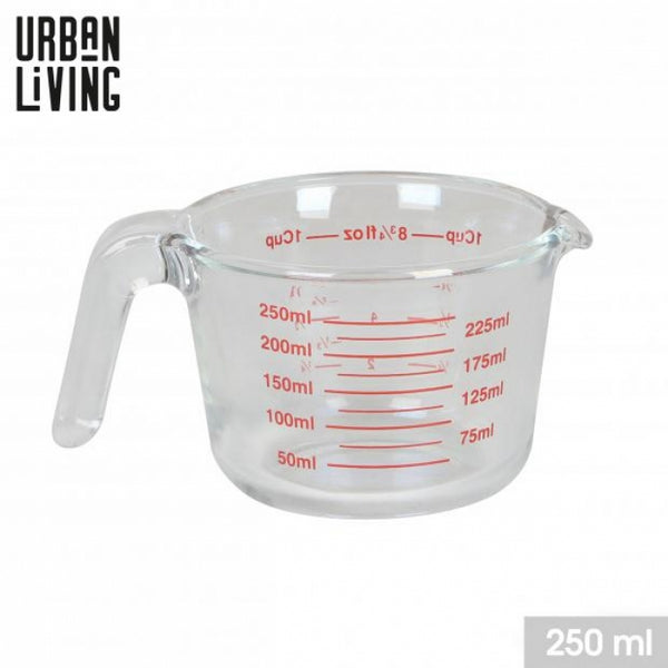 Urban Living Graduated Measuring Glass 250ml | Heat-Resistant, Easy to Clean