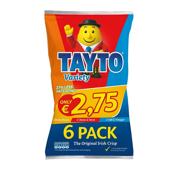 Tayto Variety Crisps | 6 Pack