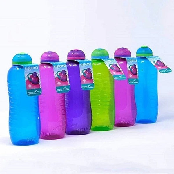 Sistema Vibrant 460ml Squeeze Water Bottle | BPA-Free, Leak-Proof