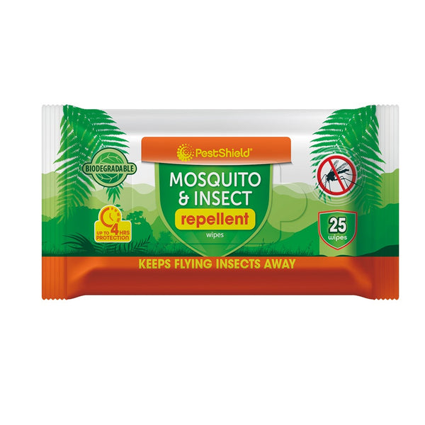 Mosquito & Insect Repellent Wipes | Pack of 25
