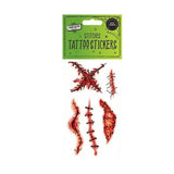Fang-Tastic Realistic Stitches Tattoo Stickers