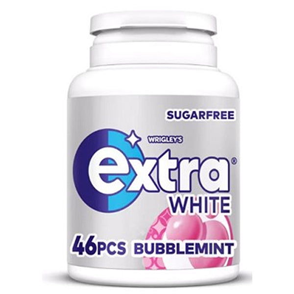 Wrigleys Extra Bubblemint Gum | Long-Lasting Minty Flavor Bottle | 46 Pieces