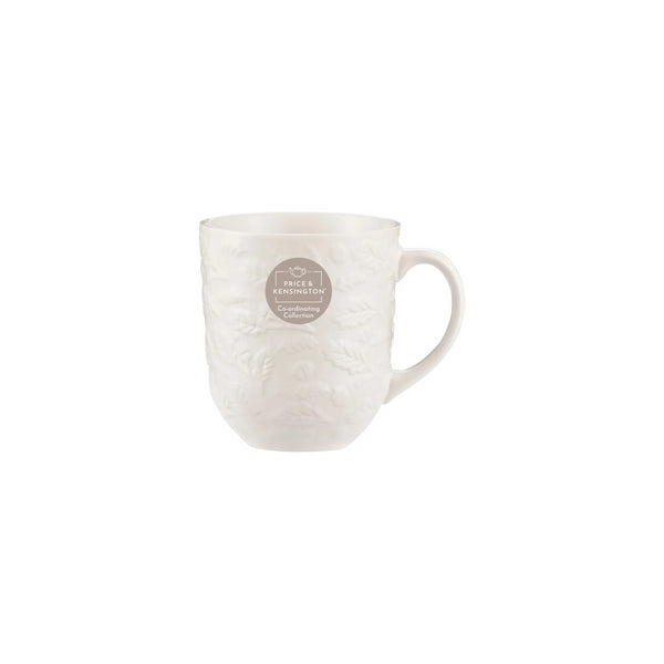 Price & Kensington High-Quality Ceramic Acorn Mug | 400ml, Embossed Design