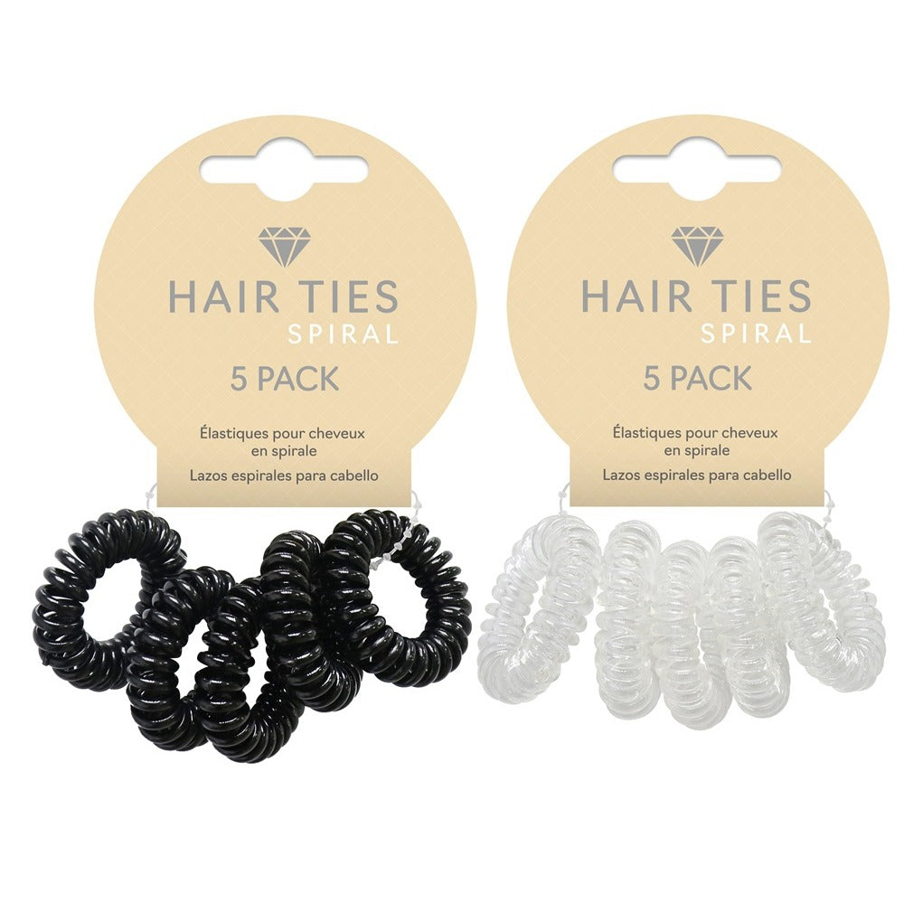 UBL Spiral Hair Ties 2 Assorted | Pack of 5