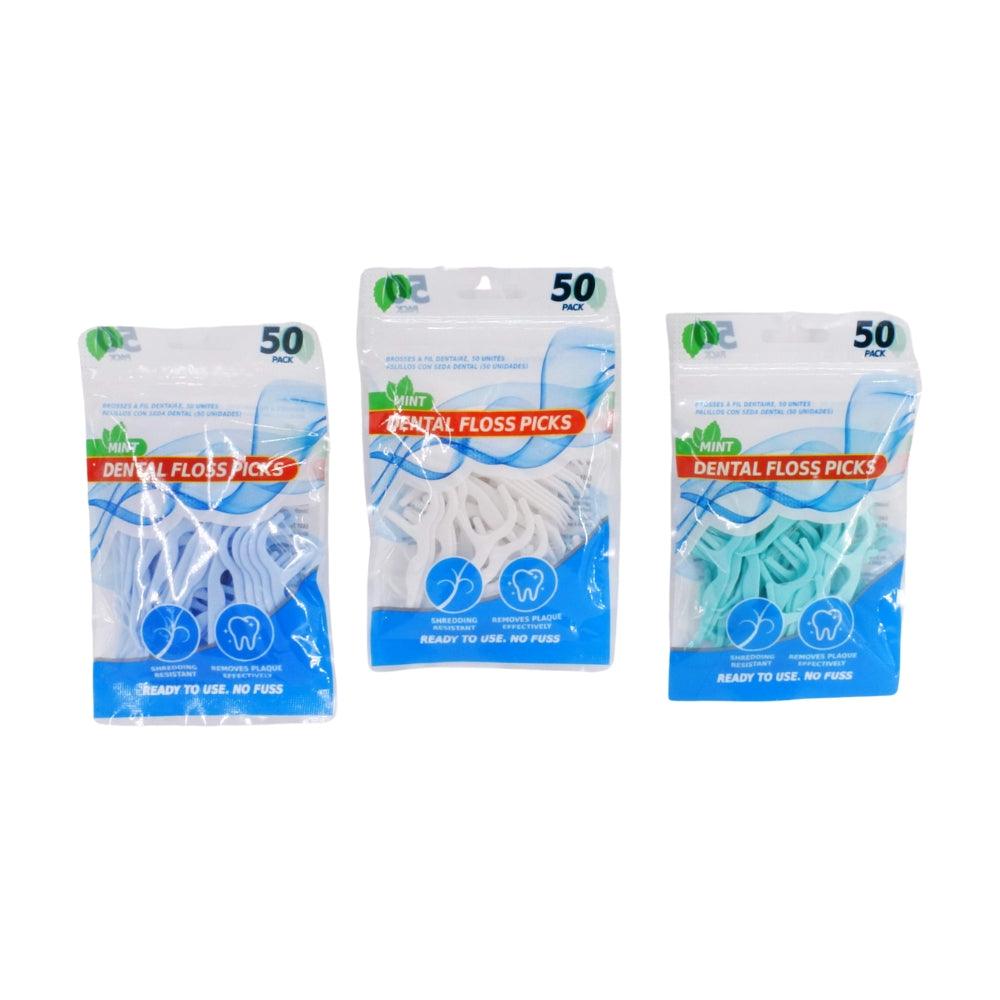 UBL Mint Dental Floss Picks | Pack of 50 - Choice Stores