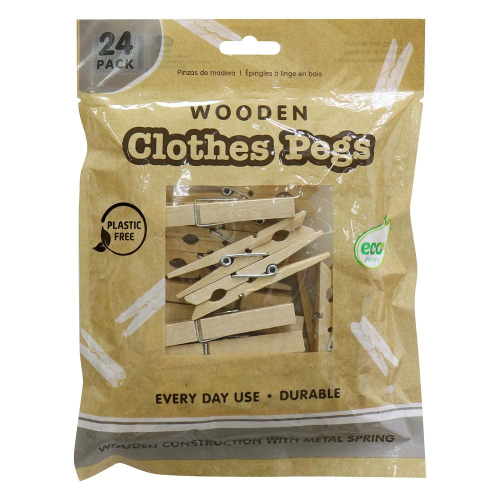 UBL Woode Clothes Pegs | Pack of 24 - Choice Stores