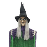 Spooky Hanging Halloween Witch Decoration | 72 x 13 x 126cm, Tattered Robes