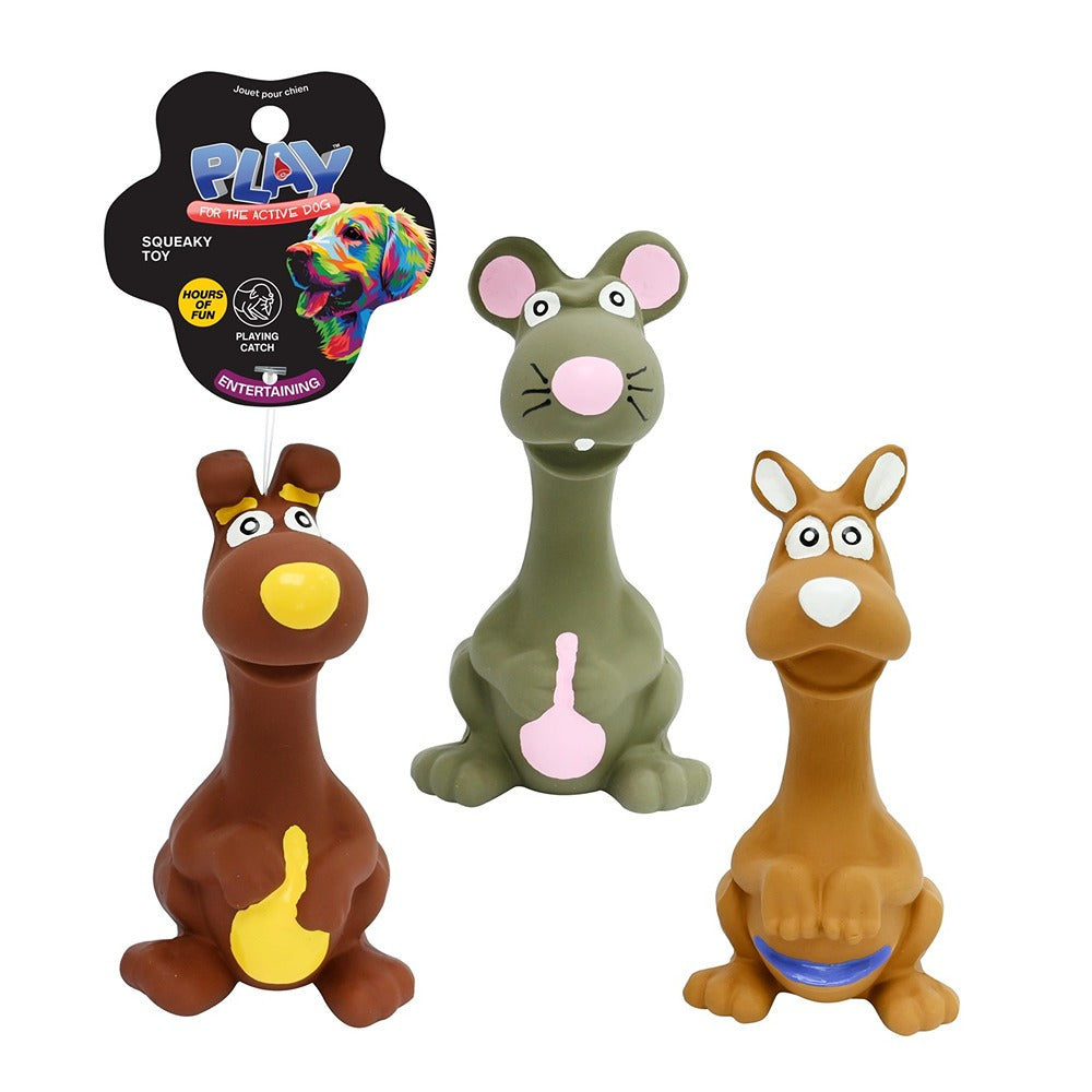UBL Assorted Latex Squeaky Dog Toys | 14cm