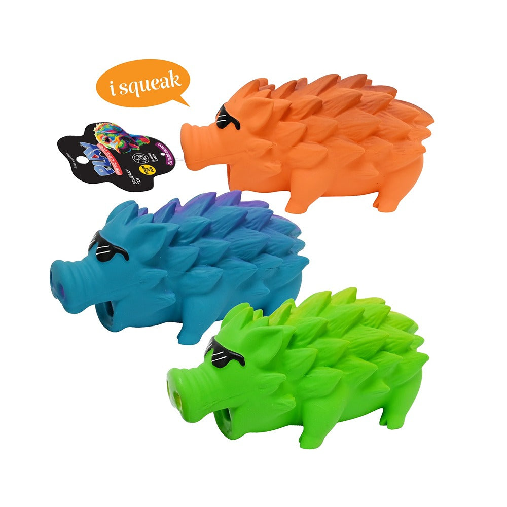 UBL Assorted Latex Hog Dog Toy | 17cm