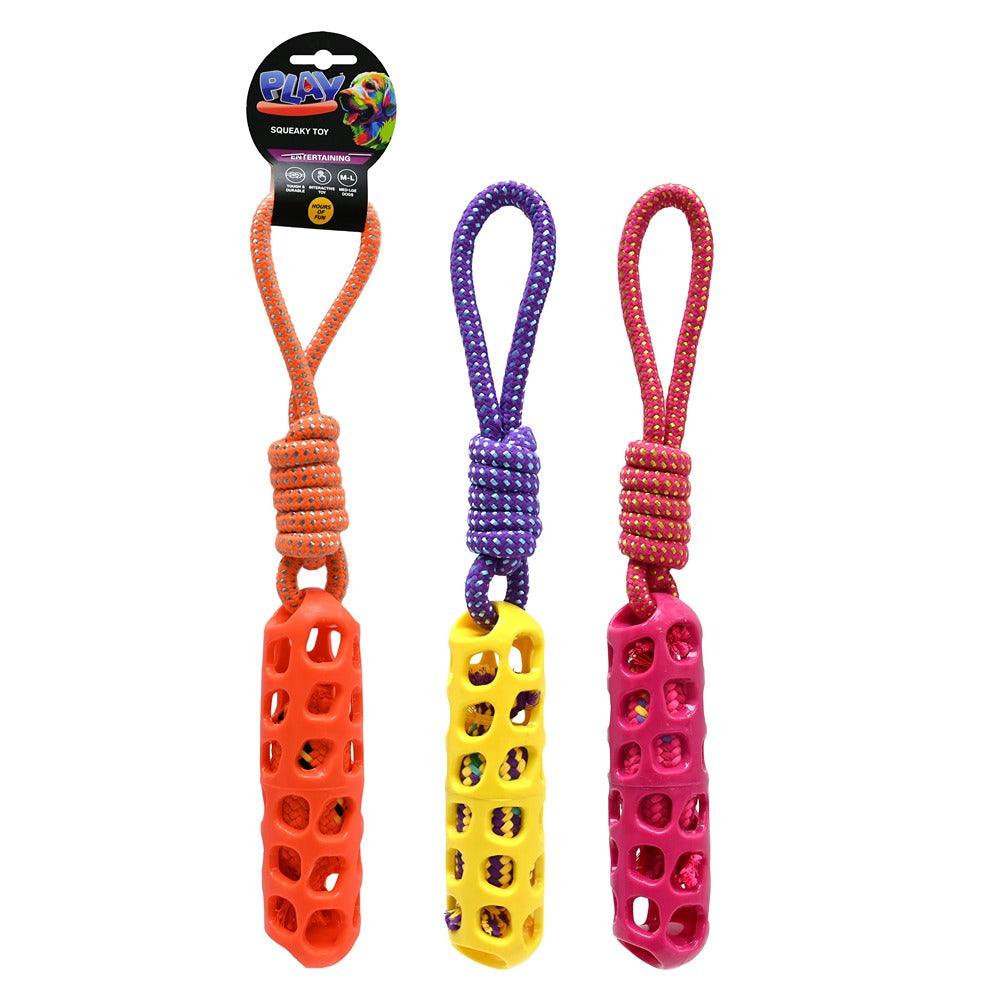 Play Dog Squeaky Tug Toy | Assorted - Choice Stores