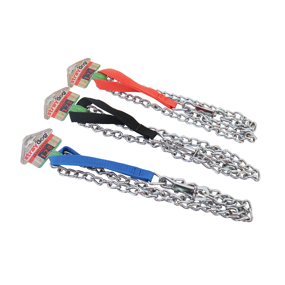 UBL Dog Lead With Metal Chain 3 Assorted | 1.2m