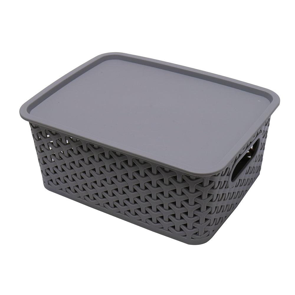 UBL Rattan Storage Box with Lid | 25cm - Choice Stores