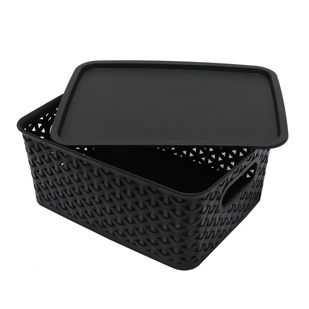 UBL Rattan Storage Box with Lid | 25cm - Choice Stores