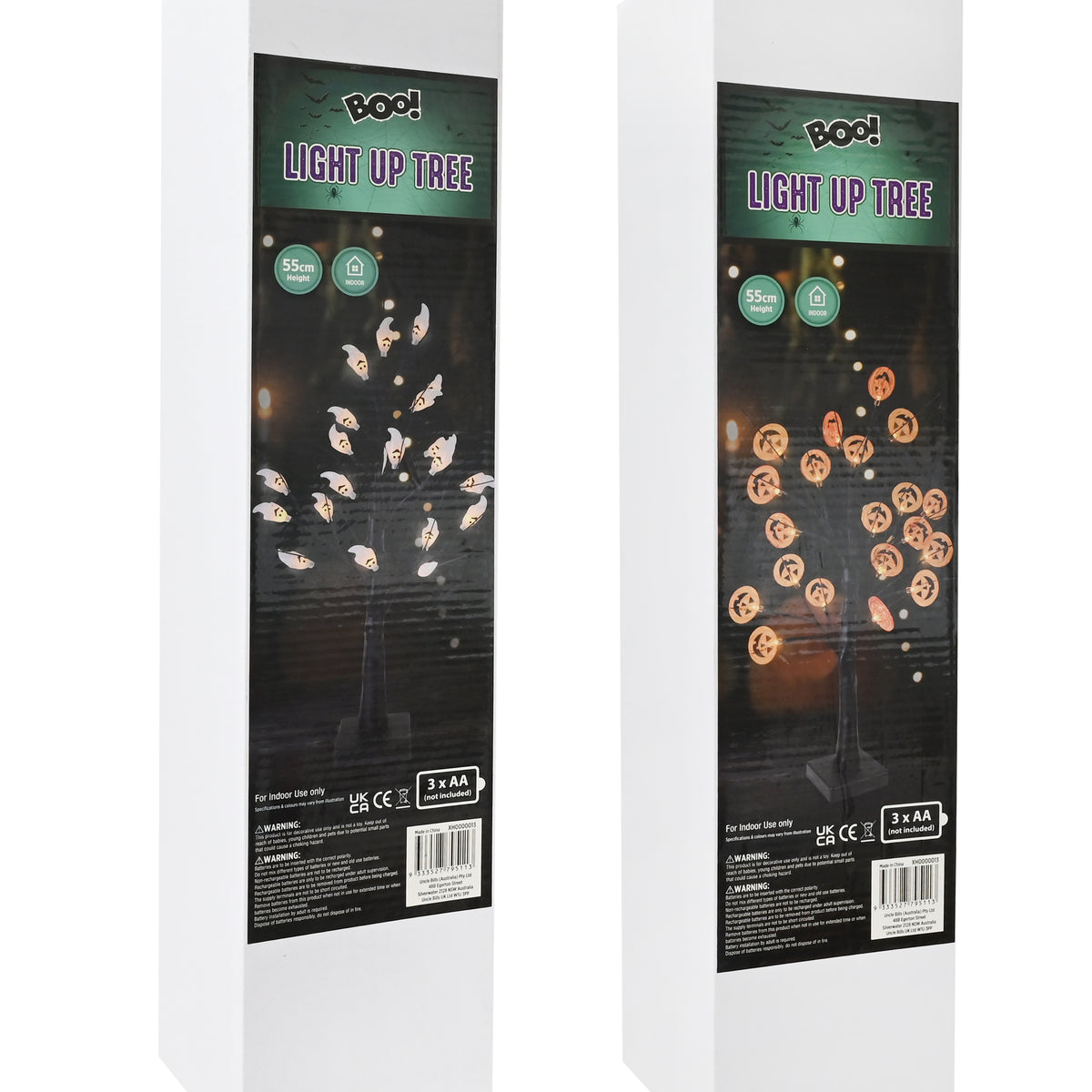 Halloween Light Up Tree | Battery Operated, 55cm, Assorted Designs