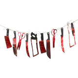 Halloween Hanging Bloody Weapon Banners | 1.3m Length