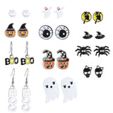 Halloween Stud Earrings Pack of 4 Assorted | 1 x 1 x 1cm