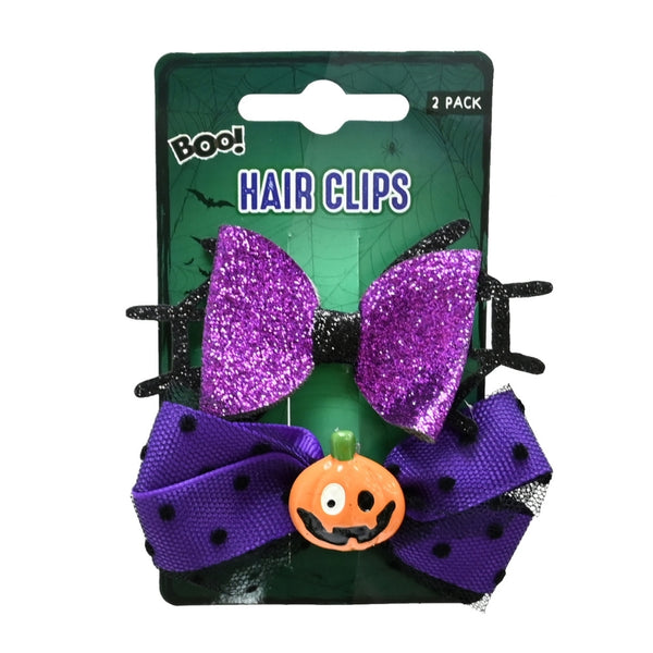 Halloween Hair Clips Pack of 2 Assorted | 8 x 1.5 x 5cm