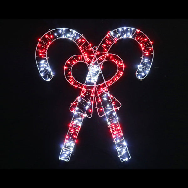 LED Micro Wire Candy Cane Light | 50cm, 194 Cool White and Red Lights