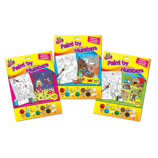 Artbox Paint By Numbers Child | 7 Assorted Paints 1 Brush - Choice Stores