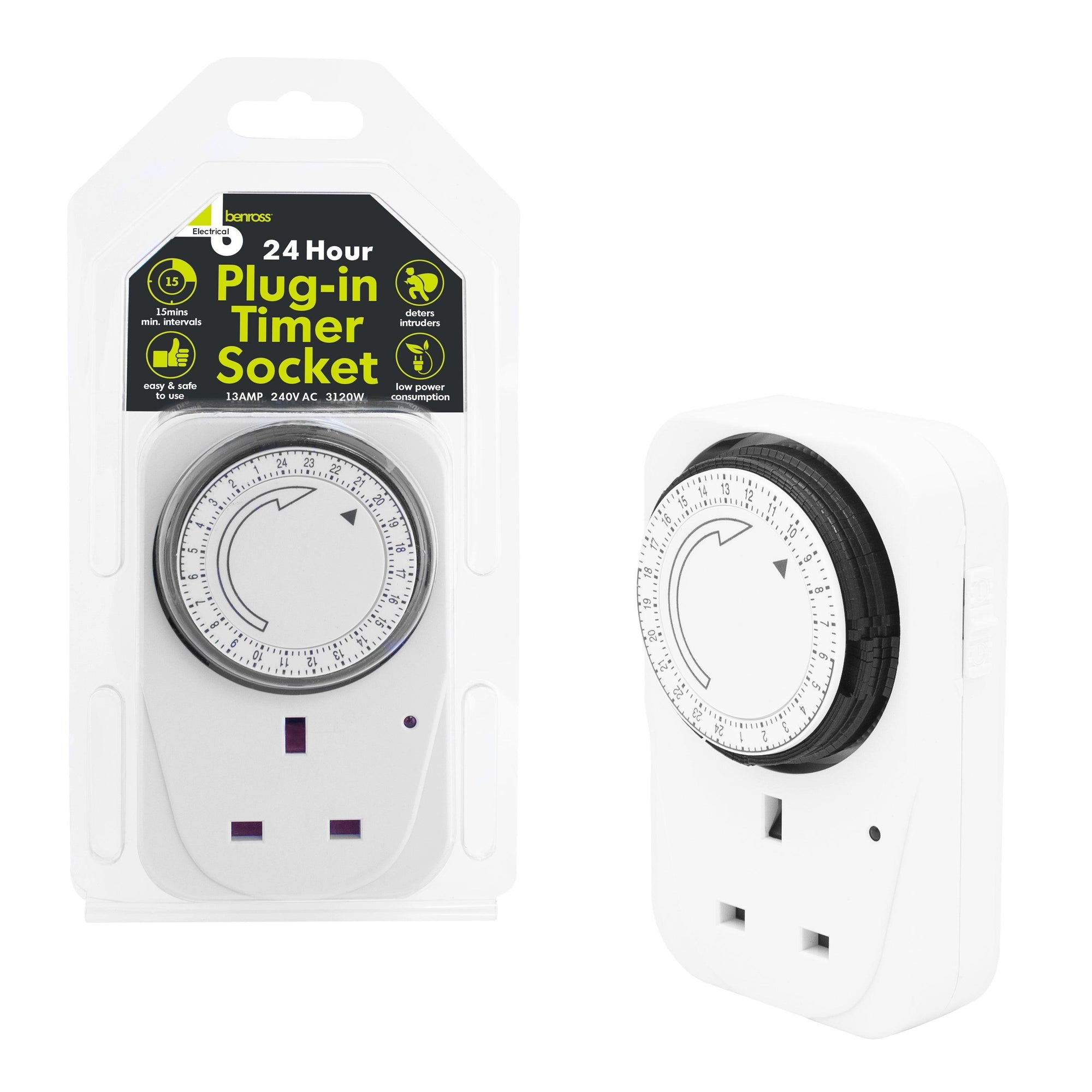 Benross 24-Hour Plug-In Timer Socket Large - Choice Stores