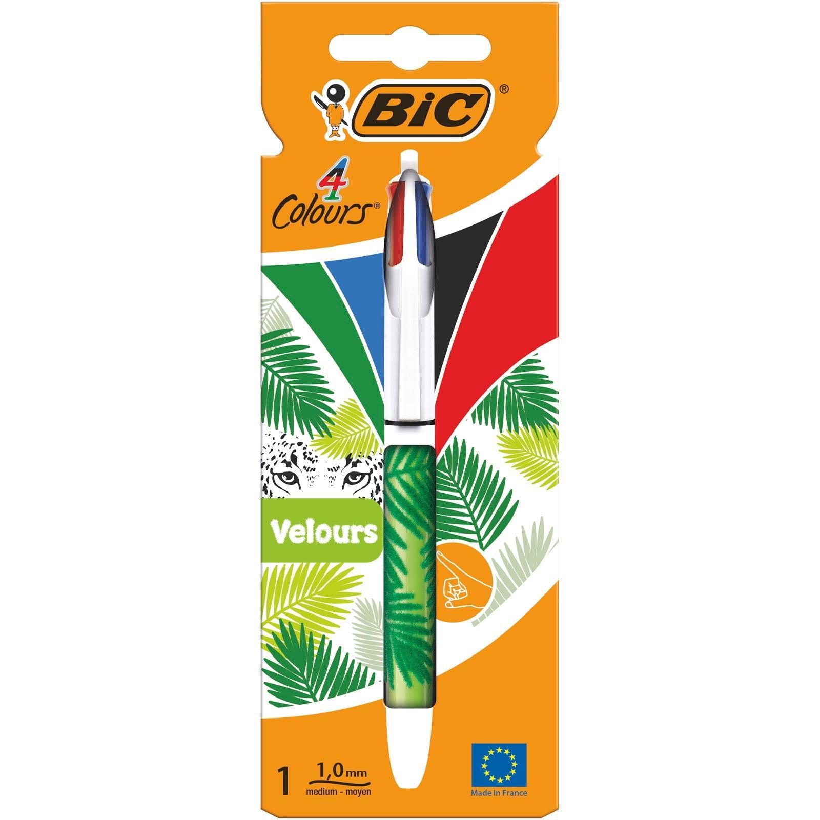 Bic 4 Colours Velours Retractable Ballpoint Pen - Choice Stores