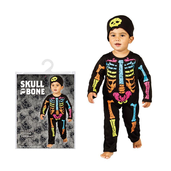 Boo! Infant Skull & Bone Colourful Skeleton Costume - Choice Stores