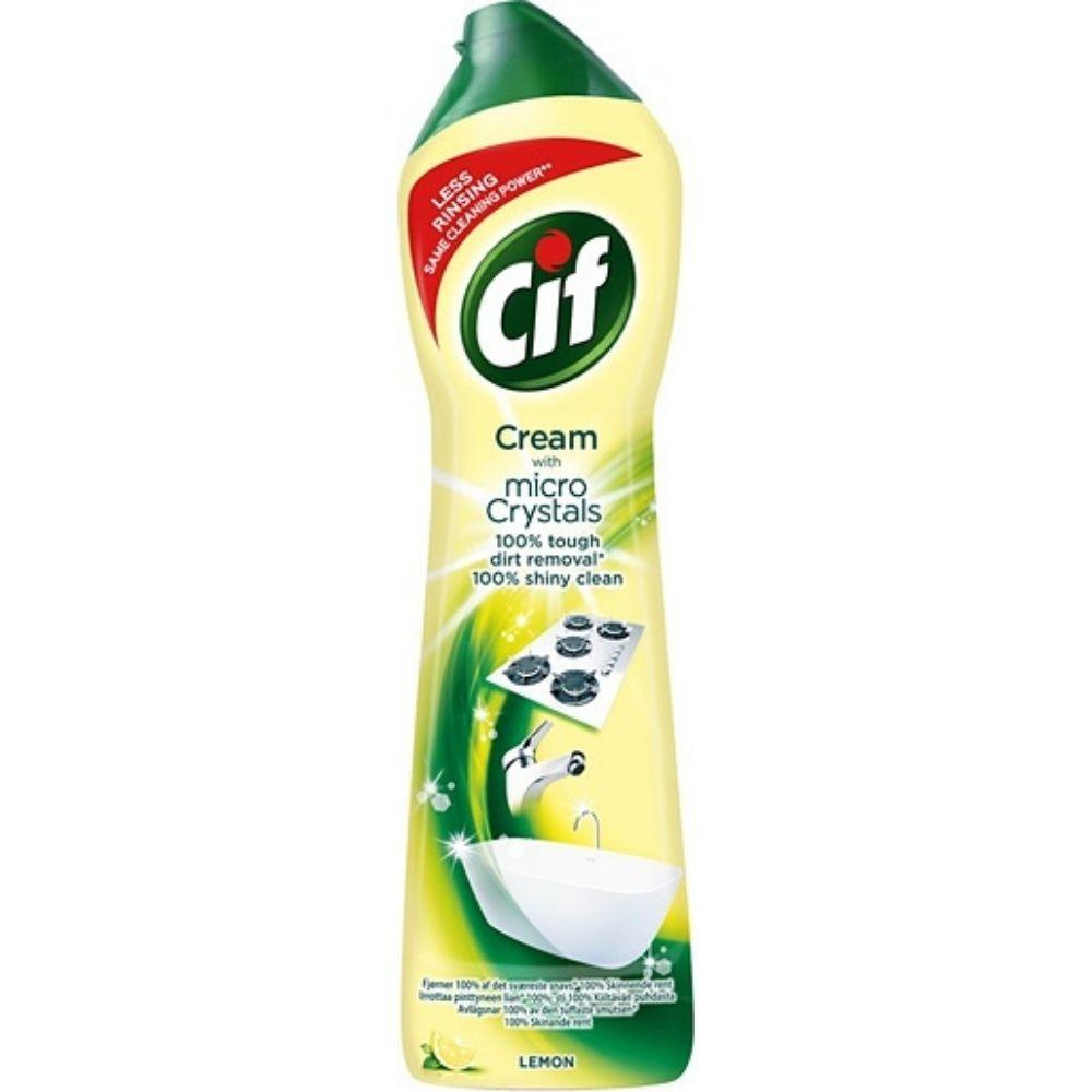 Cif Cream With Micro Crystals | Lemon | 500ml - Choice Stores