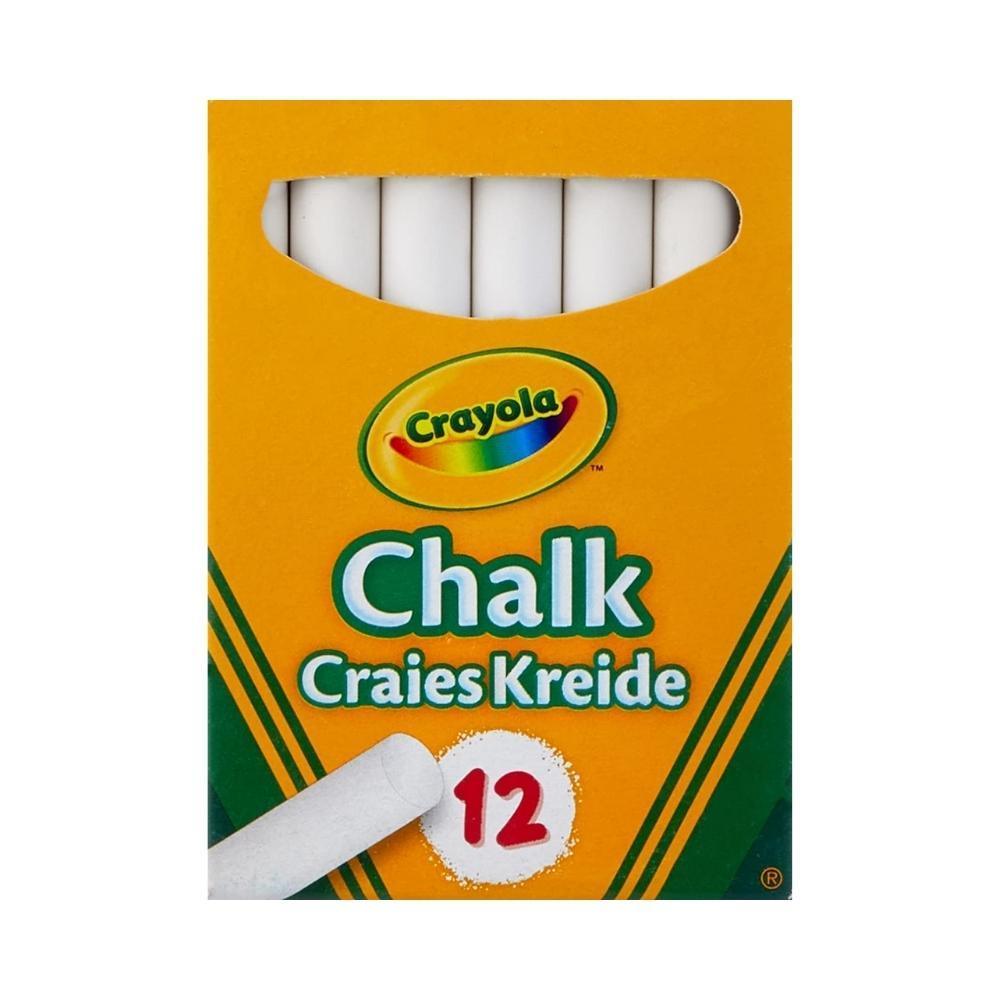 Crayola Anti-Dust White Chalks | 12 Pack - Choice Stores