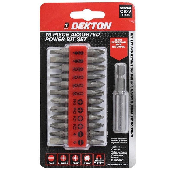 Dekton | 19 Piece Assorted Power Bit Set DT65420 - Choice Stores