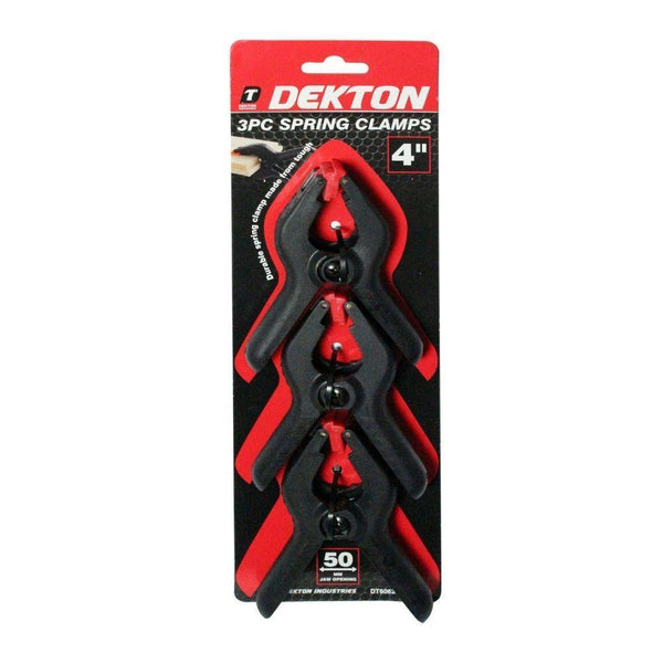 Dekton | 3 Pieces Spring Clamps 4" DT60620 - Choice Stores