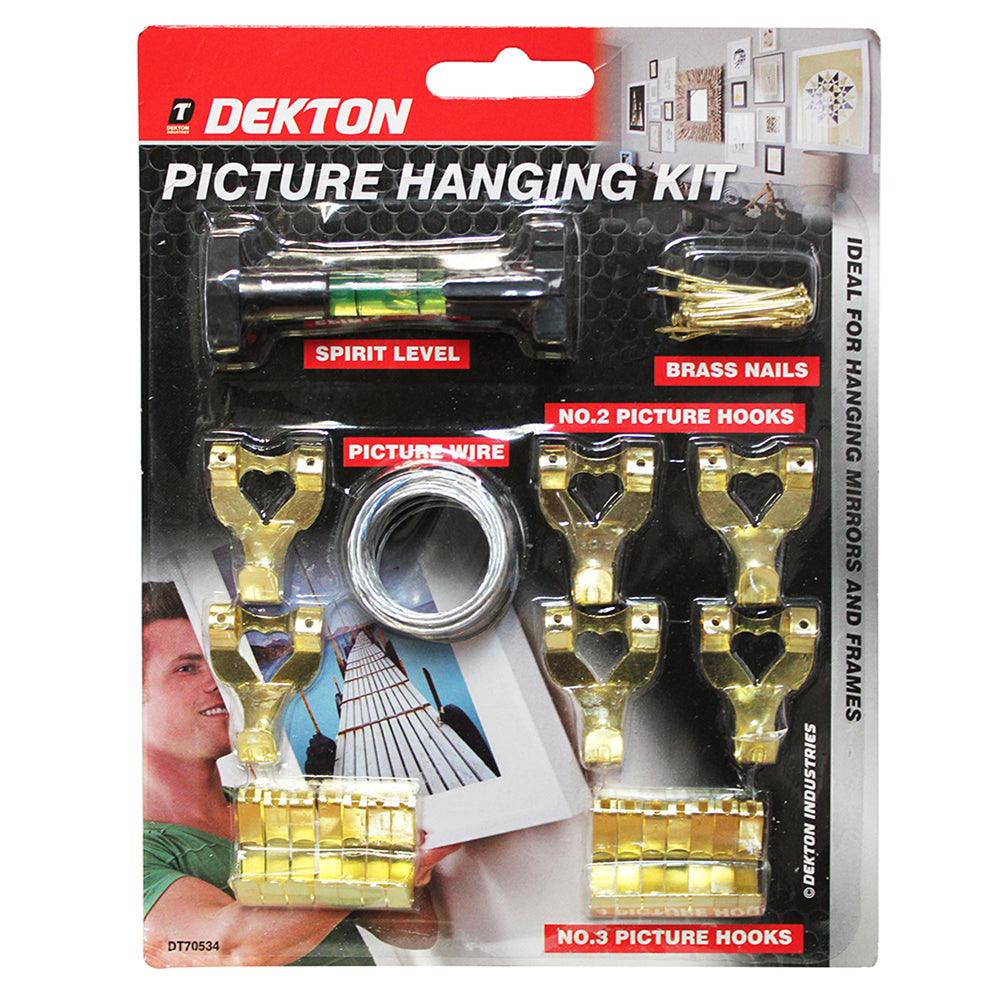 Dekton Picture Hanging Kit | Nails &amp; Line Level Included - Choice Stores
