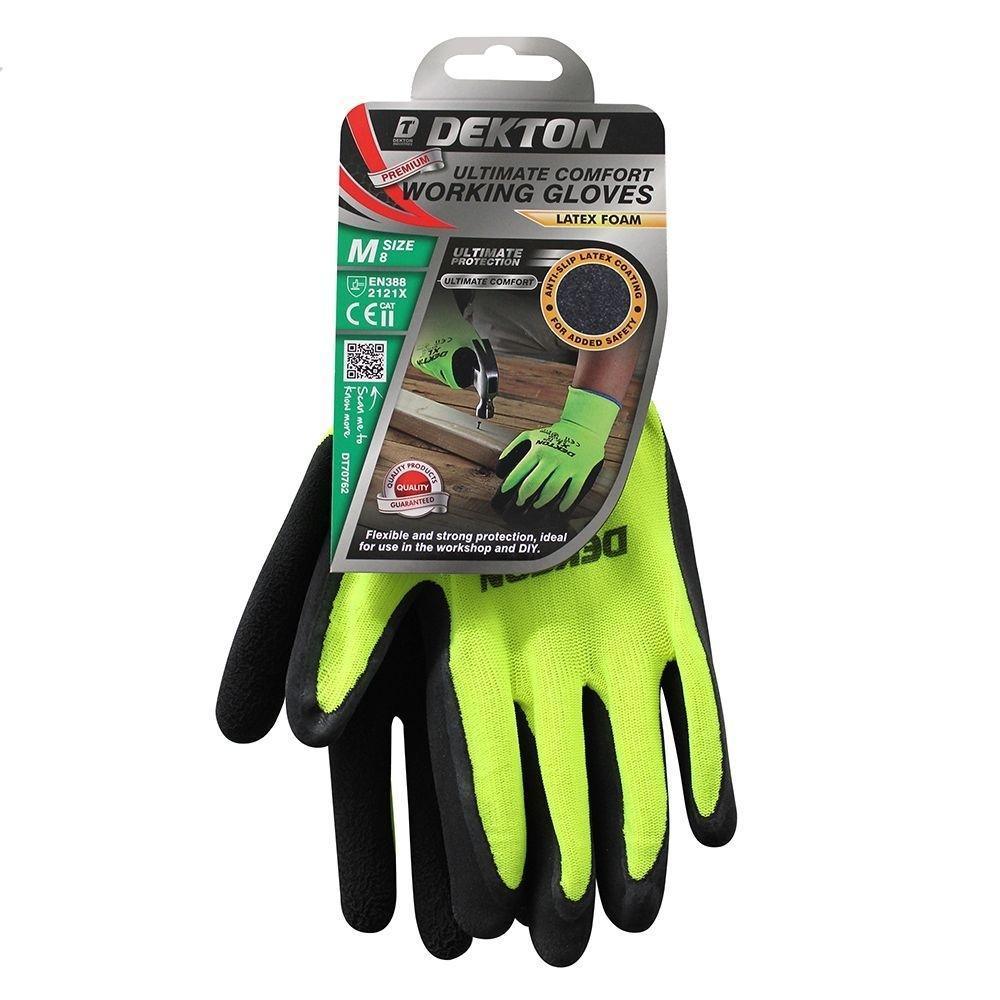 Dekton Premium Ultimate Comfort Latex Foam Gloves | Size 8 Medium - Choice Stores
