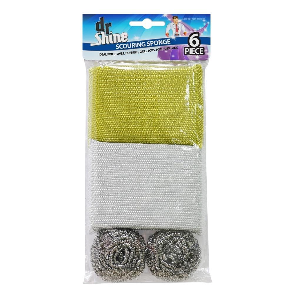 Dr Shine Cleaning Scourer Sponge | 6 Piece Pack - Choice Stores