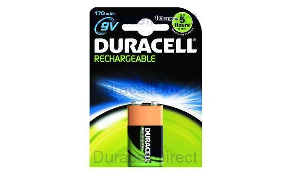 Duracell Rechargeable 9V 170 mAh Battery | 1 Pack | 6HR61/DC1604 - Choice Stores