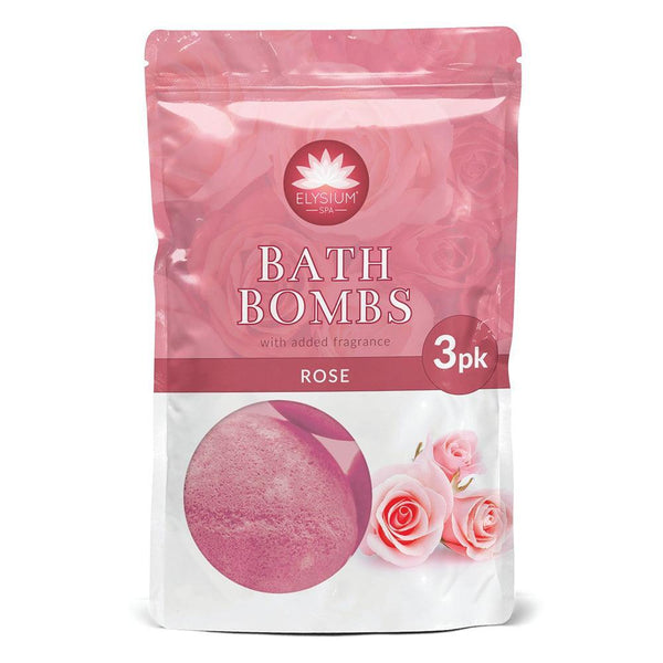 Elysium Spa Rose Bath Bombs | Pack of 3 - Choice Stores