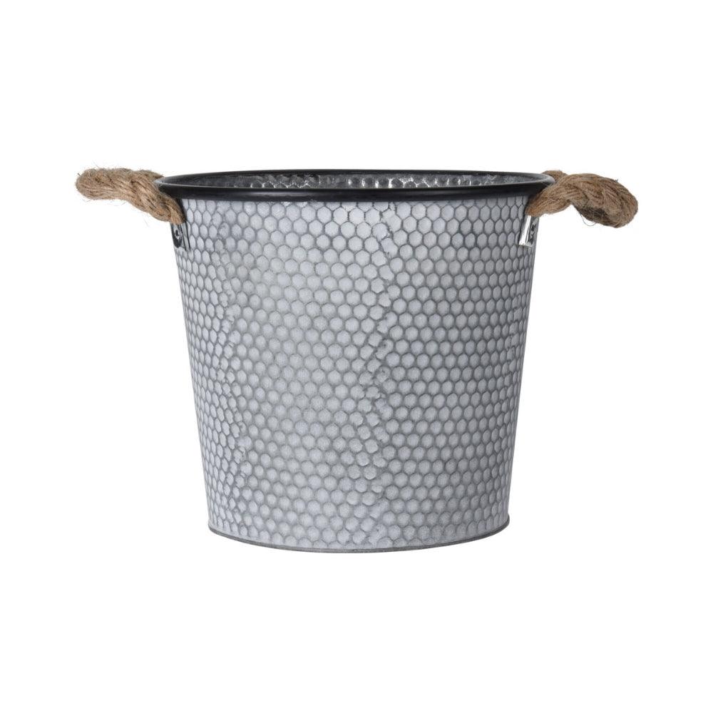 Embossed Planter Zinc | Large - Choice Stores