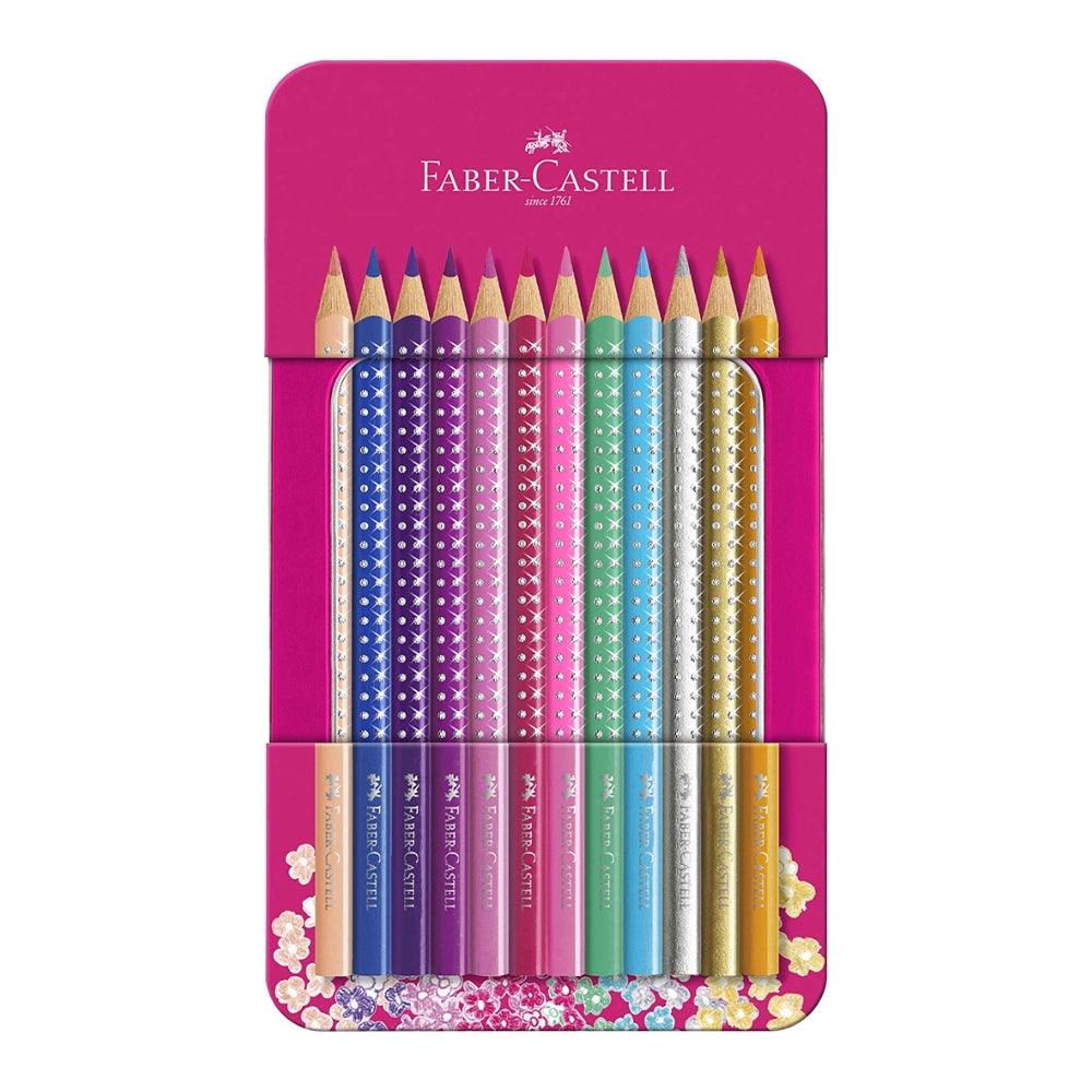 Faber Sparkle Pencils Tin of 12 Colours - Choice Stores