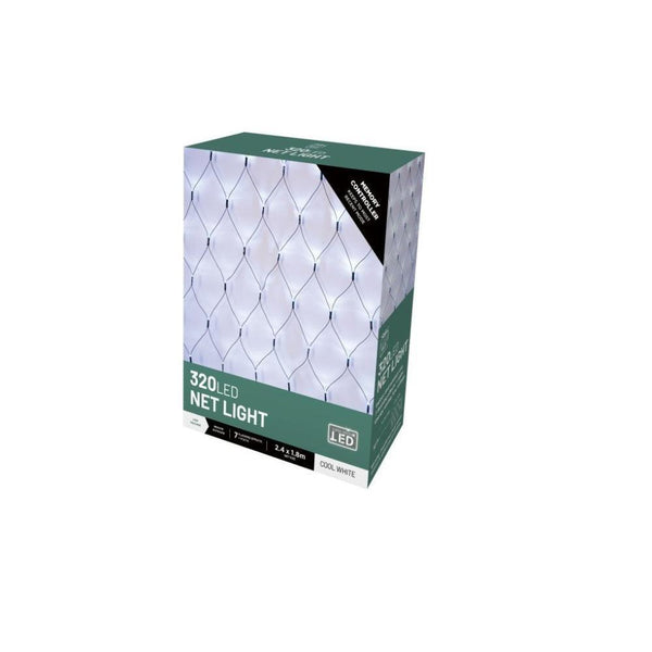 Festive Magic 320 White LED Net Christmas Lights | 8 Functions - Choice Stores