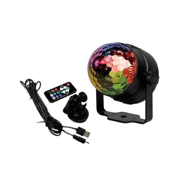 Gifts & Gadgets Disco LED Light  Includes Remote Control & USB