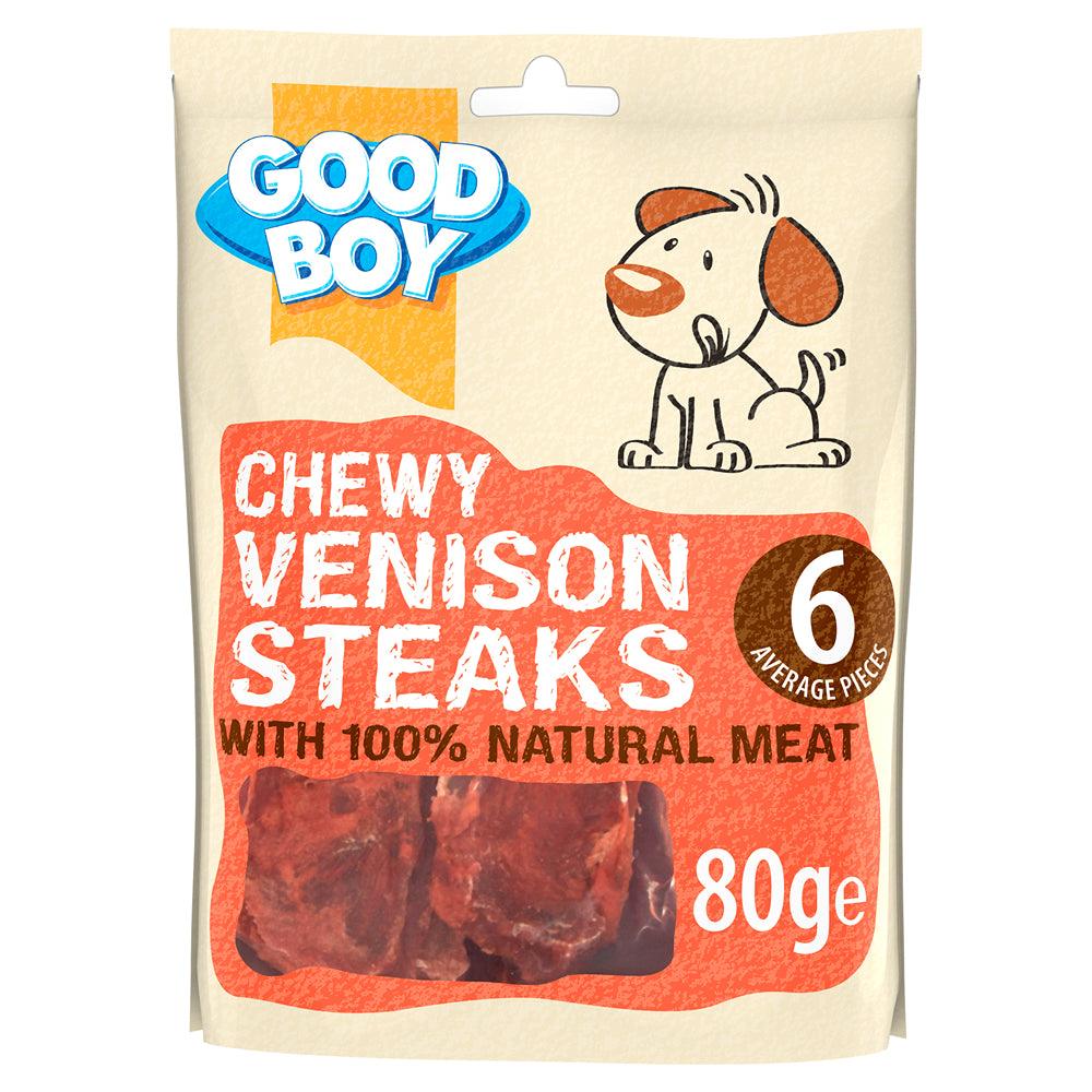 Good Boy Chewy Venison Steaks | 80g - Choice Stores