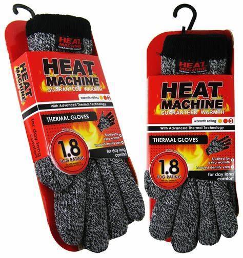 Heat Machine Men's Thermal Gloves | 1.8 Tog Rating - Choice Stores
