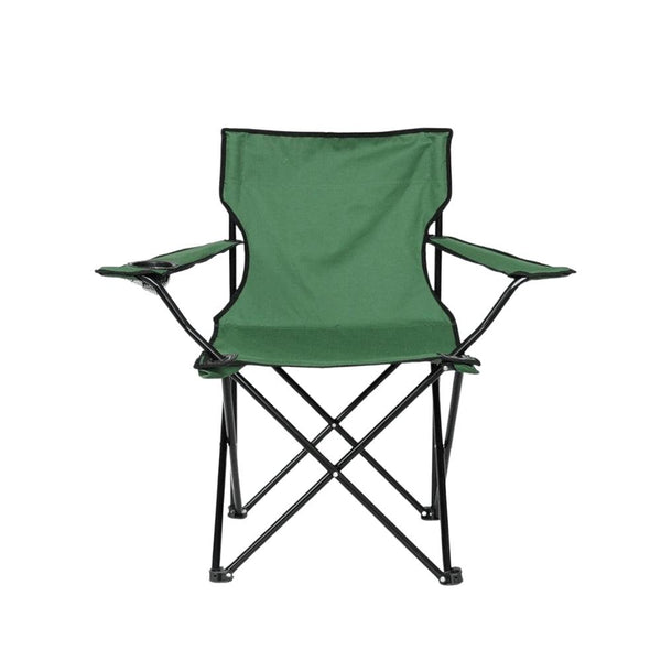 Lifestyle Living Folding Camping Chair | Green | Cup Holder | Holds Up To 120kg - Choice Stores