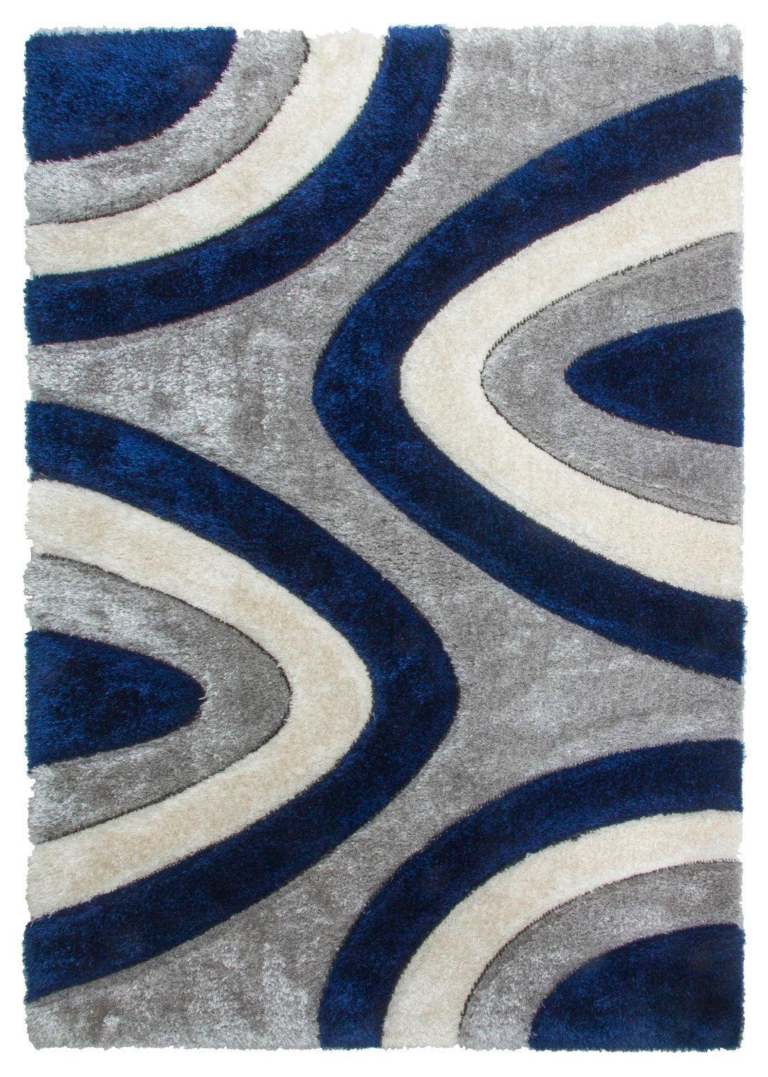 Luxus Ripple Navy Rug - Choice Stores