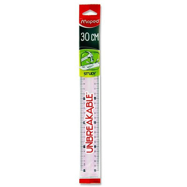 Maped Study Unbreakable Ruler Assorted Colours | 30cm - Choice Stores