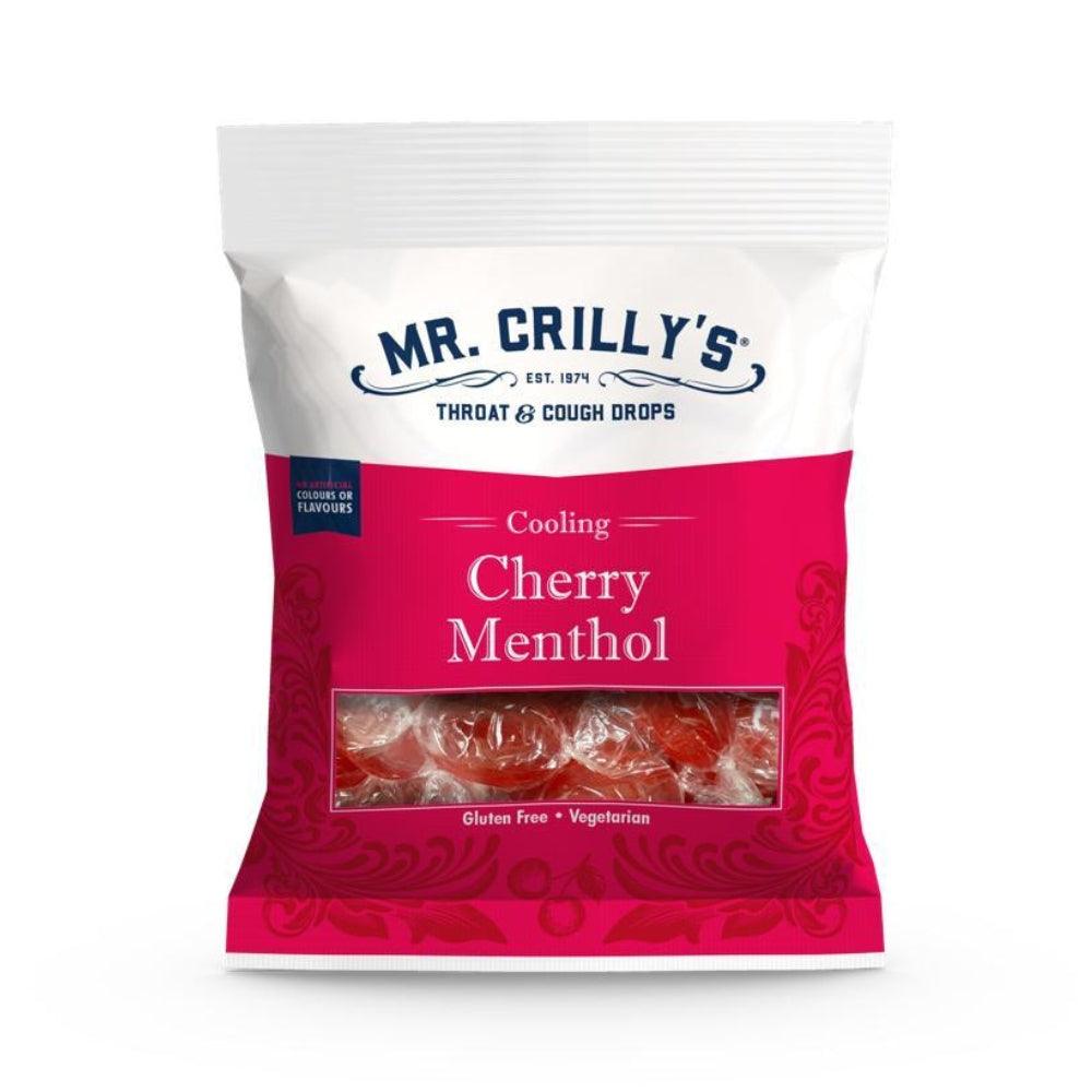 Mr Crillys Throat &amp; Cough Drops Cherry Menthol | 100g - Choice Stores
