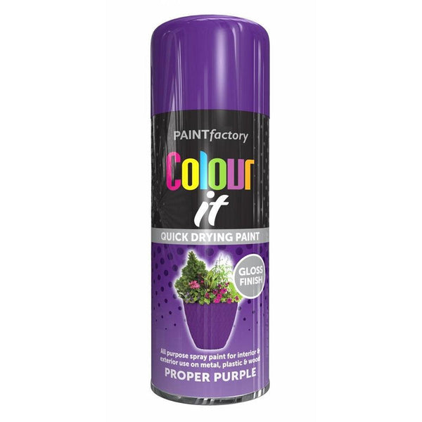 Paint Factory Colour it Quick Drying Spray Paint Gloss Finish | 400ml - Choice Stores