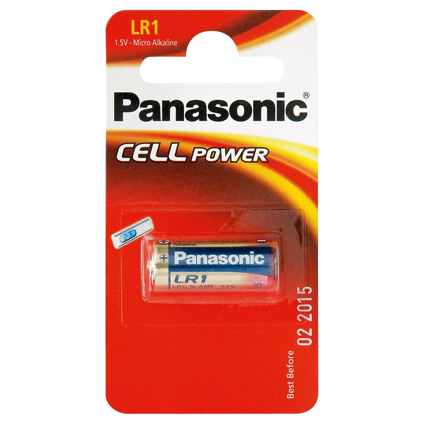Panasonic Cylindrical Micro Alkaline LR1 Battery | Single Pack - Choice Stores